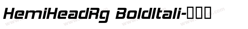 HemiHeadRg BoldItali字体转换